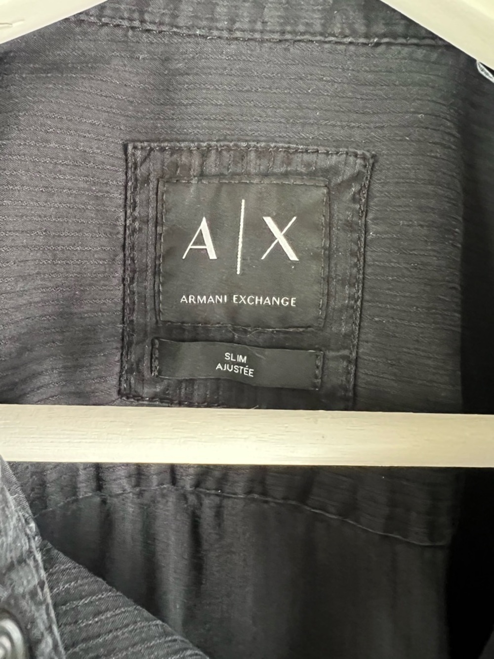 Armani Exchange Black Casual Button Down Shirt - Picture 5 of 5